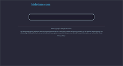 Desktop Screenshot of hidetime.com